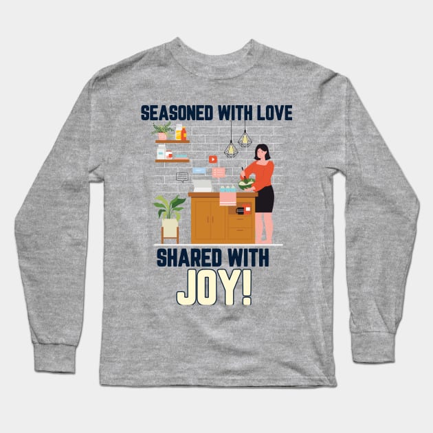 Food bloggers season and share joy Long Sleeve T-Shirt by Hermit-Appeal